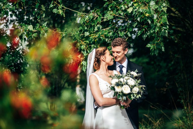 Bride and Groom at Tuffon Hall