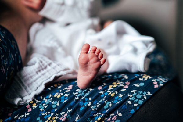 Babys foot at home Essex lifestyle family childhood baby photographer