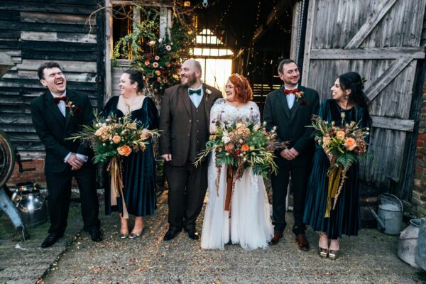 A Gothic Romantic Autumn Harvest Wedding at The Barns at Lodge Farm, Epping. Essex Documentary Wedding Photographer