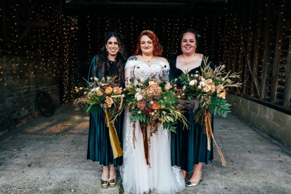 A Gothic Romantic Autumn Harvest Wedding at The Barns at Lodge Farm, Epping. Essex Documentary Wedding Photographer