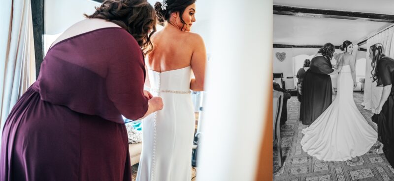 Jewelled tones, lawn games & axe throwing for this White Hart, Great Yeldham wedding. Best Essex Suffolk documentary wedding photographer