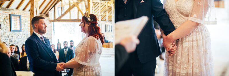 Spring pastels and a rainbow for an intimate wedding at Tuffon Hall Vineyard. Essex Documentary Wedding Photographer