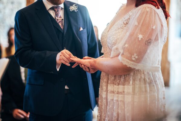 Spring pastels and a rainbow for an intimate wedding at Tuffon Hall Vineyard. Essex Documentary Wedding Photographer