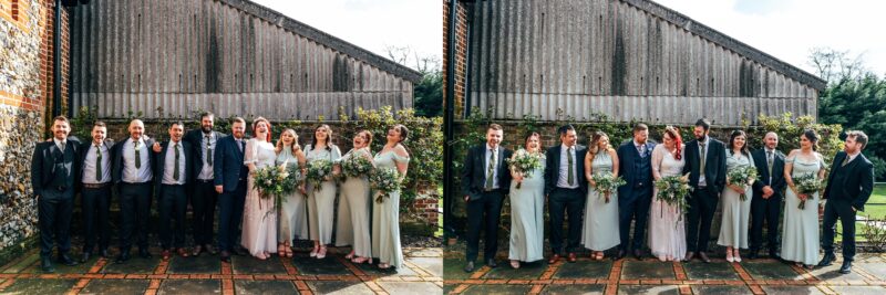 Spring pastels and a rainbow for an intimate wedding at Tuffon Hall Vineyard. Essex Documentary Wedding Photographer