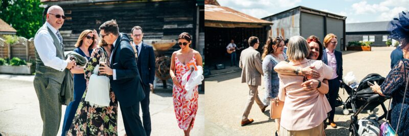 Spring brights & black tie for rustic glamour at The Barns at Lodge Farm. Essex documentary wedding photographer