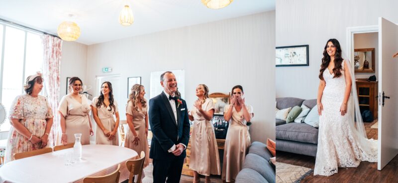 Spring brights & black tie for rustic glamour at The Barns at Lodge Farm. Essex documentary wedding photographer