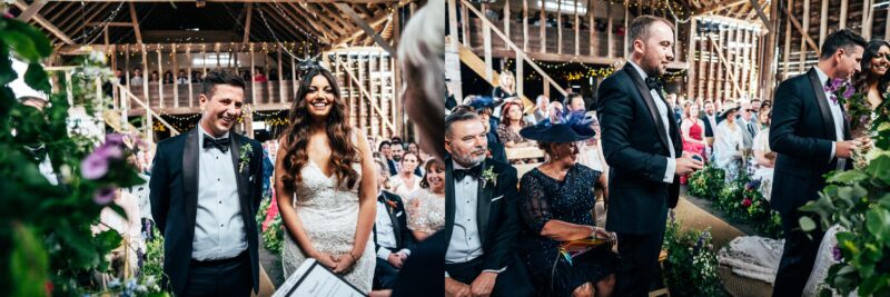 Spring brights & black tie for rustic glamour at The Barns at Lodge Farm. Essex documentary wedding photographer