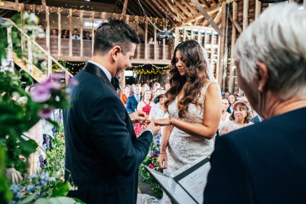 Spring brights & black tie for rustic glamour at The Barns at Lodge Farm. Essex documentary wedding photographer