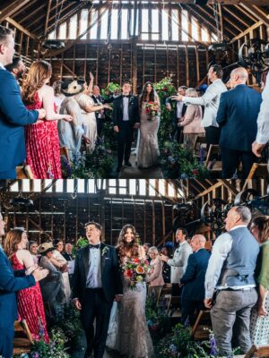 Spring brights & black tie for rustic glamour at The Barns at Lodge Farm. Essex documentary wedding photographer