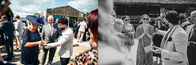 Spring brights & black tie for rustic glamour at The Barns at Lodge Farm. Essex documentary wedding photographer