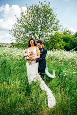 Spring brights & black tie for rustic glamour at The Barns at Lodge Farm. Essex documentary wedding photographer