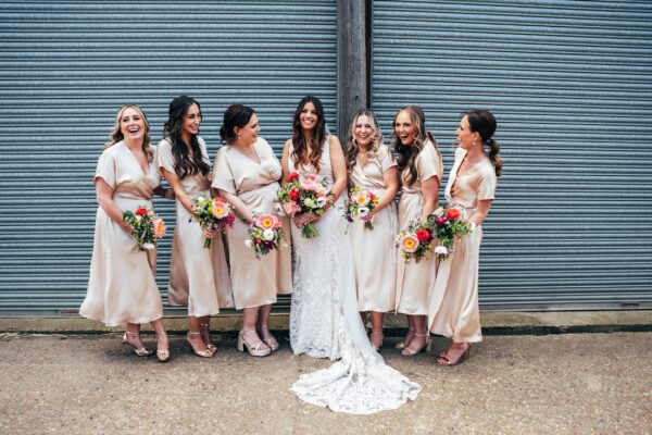 Spring brights & black tie for rustic glamour at The Barns at Lodge Farm. Essex documentary wedding photographer