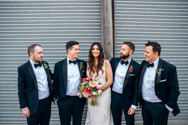 Spring brights & black tie for rustic glamour at The Barns at Lodge Farm. Essex documentary wedding photographer