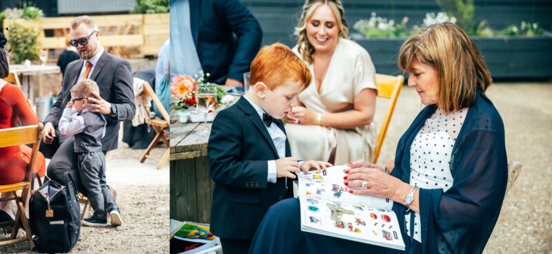 Spring brights & black tie for rustic glamour at The Barns at Lodge Farm. Essex documentary wedding photographer