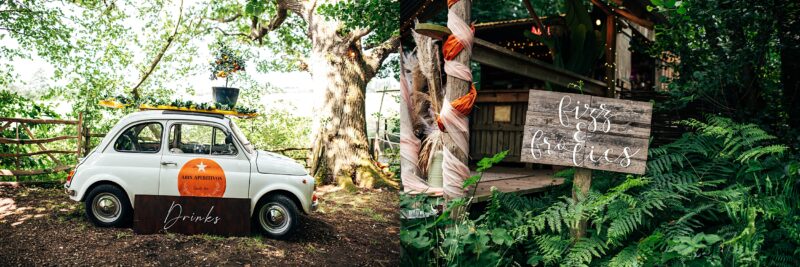 Chilled out festival vibes for Amy & Dom at Wilderness Wedding Venue. Essex & Kent documentary wedding photographer