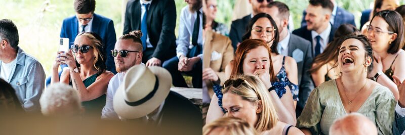 Chilled out festival vibes for Amy & Dom at Wilderness Wedding Venue. Essex & Kent documentary wedding photographer