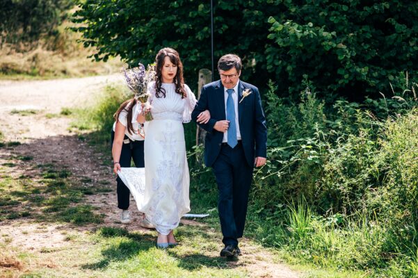 Chilled out festival vibes for Amy & Dom at Wilderness Wedding Venue. Essex & Kent documentary wedding photographer