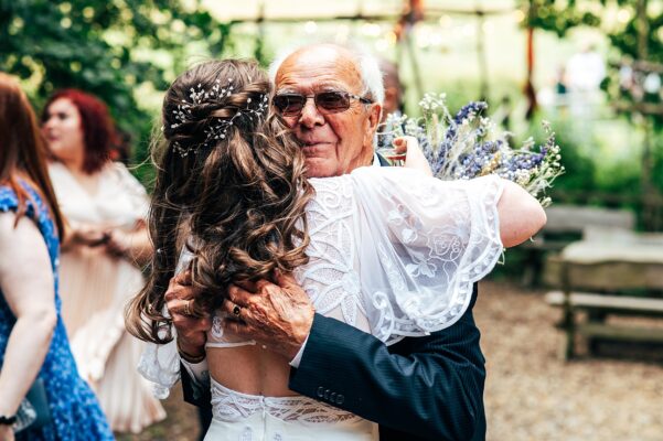 Chilled out festival vibes for Amy & Dom at Wilderness Wedding Venue. Essex & Kent documentary wedding photographer