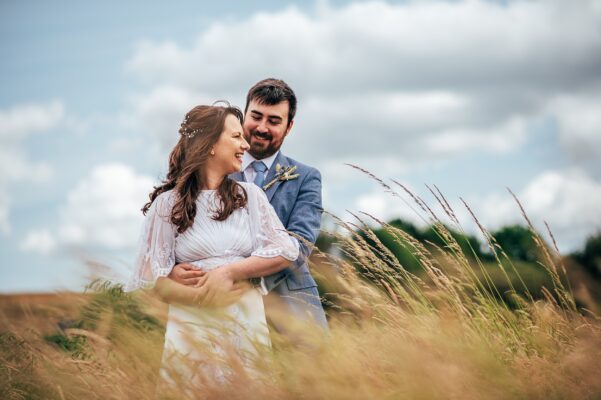 Chilled out festival vibes for Amy & Dom at Wilderness Wedding Venue. Essex & Kent documentary wedding photographer