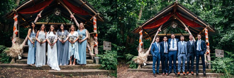 Chilled out festival vibes for Amy & Dom at Wilderness Wedding Venue. Essex & Kent documentary wedding photographer