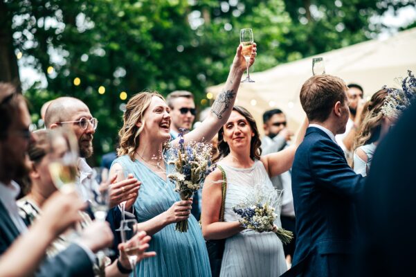 Chilled out festival vibes for Amy & Dom at Wilderness Wedding Venue. Essex & Kent documentary wedding photographer