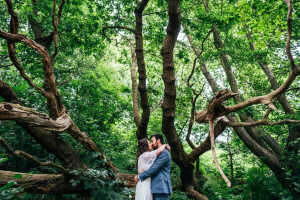 Chilled out festival vibes for Amy & Dom at Wilderness Wedding Venue. Essex & Kent documentary wedding photographer