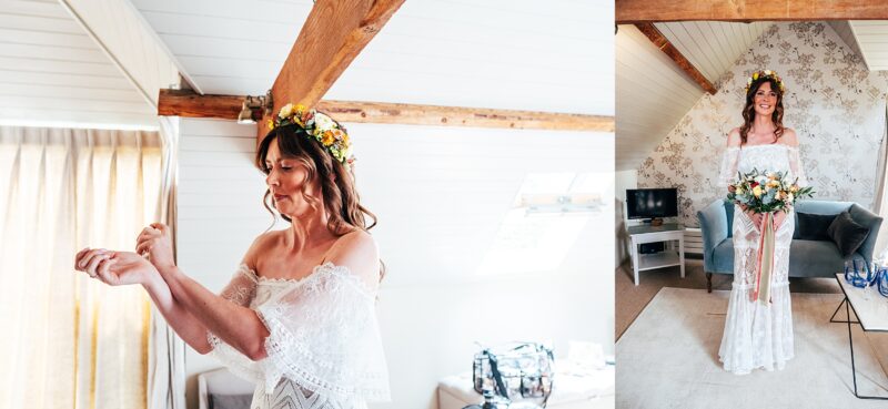 Disco balls, piglets & summer brights for an ultra chill, boho wedding vibe at South Farm Essex Hertfordshire Wedding Photographer