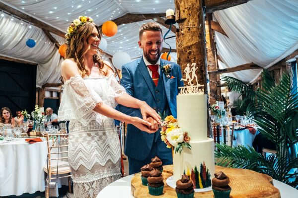 Disco balls, piglets & summer brights for an ultra chill, boho wedding vibe at South Farm Essex Hertfordshire Wedding Photographer