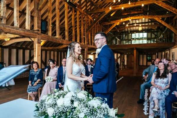 Pastel pink for an intimate summer wedding at Blake Hall Best Essex Documentary Wedding Photographer