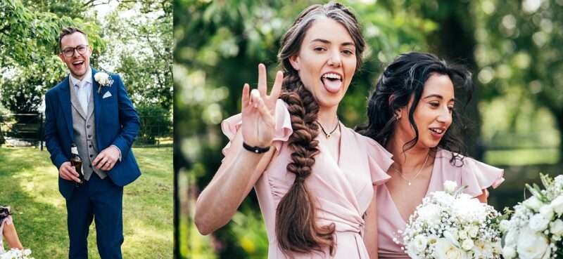 Pastel pink for an intimate summer wedding at Blake Hall Best Essex Documentary Wedding Photographer