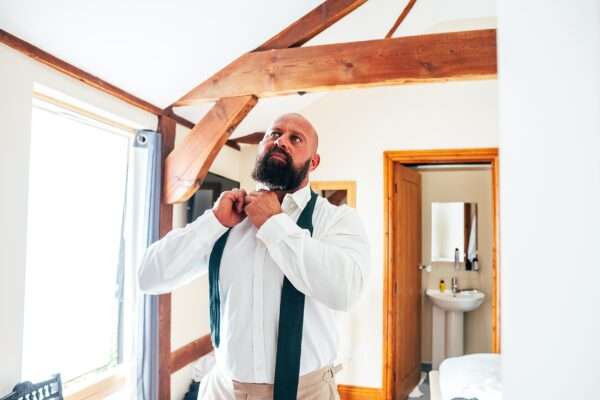 Neutrals & Greens for a laid back Summer wedding at Maidens Barn Best Essex Documentary Wedding Photographer