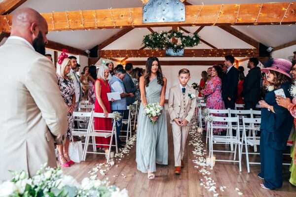 Neutrals & Greens for a laid back Summer wedding at Maidens Barn Best Essex Documentary Wedding Photographer