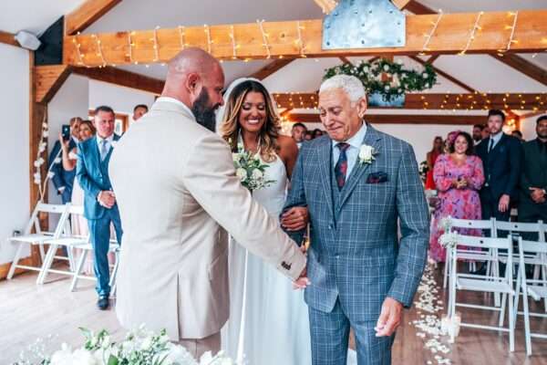 Neutrals & Greens for a laid back Summer wedding at Maidens Barn Best Essex Documentary Wedding Photographer