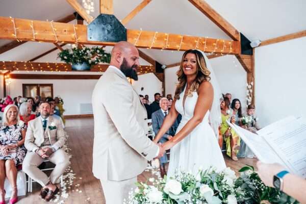 Neutrals & Greens for a laid back Summer wedding at Maidens Barn Best Essex Documentary Wedding Photographer