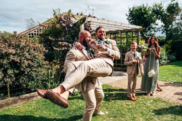 Neutrals & Greens for a laid back Summer wedding at Maidens Barn Best Essex Documentary Wedding Photographer