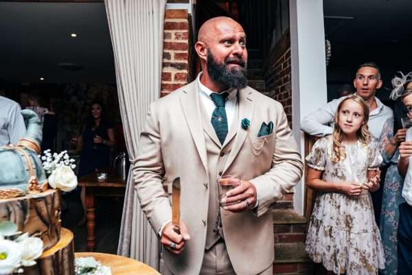 Neutrals & Greens for a laid back Summer wedding at Maidens Barn Best Essex Documentary Wedding Photographer