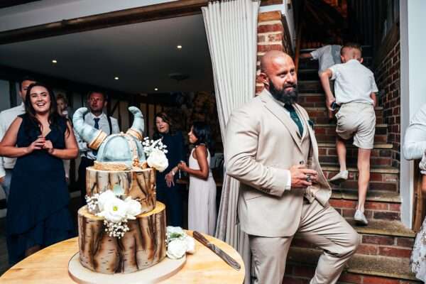 Neutrals & Greens for a laid back Summer wedding at Maidens Barn Best Essex Documentary Wedding Photographer