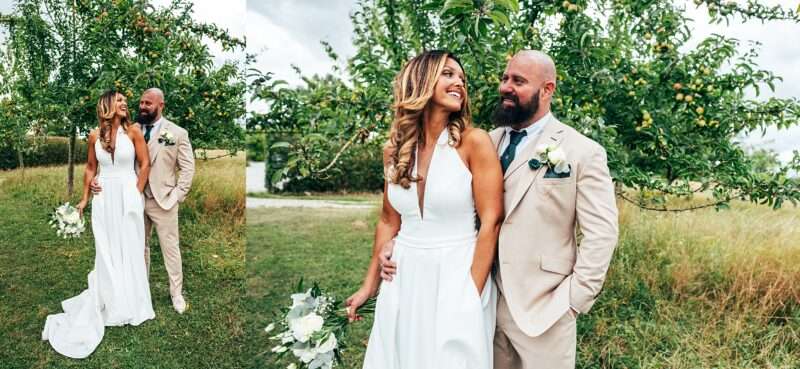 Neutrals & Greens for a laid back Summer wedding at Maidens Barn Best Essex Documentary Wedding Photographer