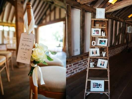 "Rustic barn summer wedding at Blake Hall in Essex with relaxed and happy bride and groom captured in a natural documentary style, perfect for anxious or nervous couples seeking authentic and beautiful wedding photography."