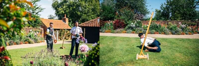 "Rustic barn summer wedding at Blake Hall in Essex with relaxed and happy bride and groom captured in a natural documentary style, perfect for anxious or nervous couples seeking authentic and beautiful wedding photography."