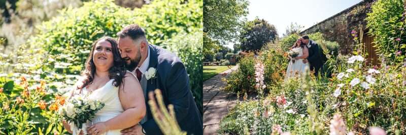 "Rustic barn summer wedding at Blake Hall in Essex with relaxed and happy bride and groom captured in a natural documentary style, perfect for anxious or nervous couples seeking authentic and beautiful wedding photography."