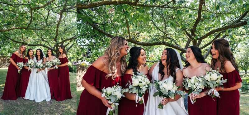 "Rustic barn summer wedding at Blake Hall in Essex with relaxed and happy bride and groom captured in a natural documentary style, perfect for anxious or nervous couples seeking authentic and beautiful wedding photography."