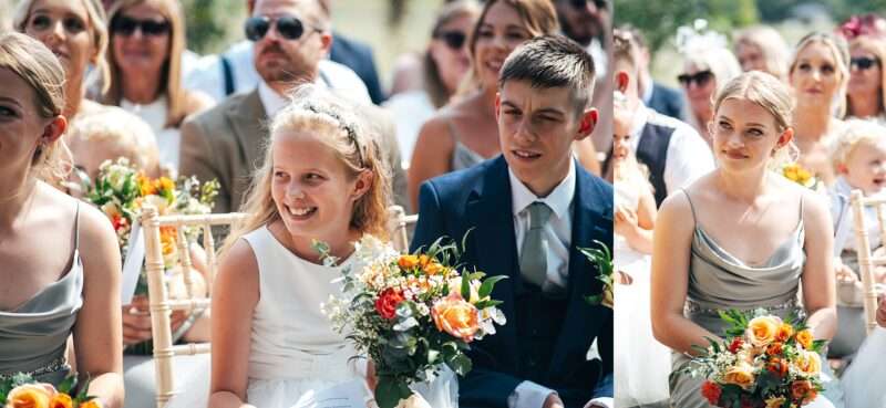 "Outdoor summer wedding at The Boundary in Essex with relaxed and happy bride and groom captured in a natural documentary style, perfect for anxious or nervous couples seeking authentic and beautiful wedding photography."