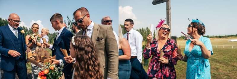 "Outdoor summer wedding at The Boundary in Essex with relaxed and happy bride and groom captured in a natural documentary style, perfect for anxious or nervous couples seeking authentic and beautiful wedding photography."