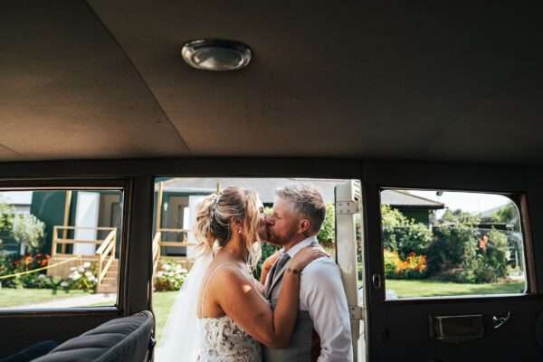 "Outdoor summer wedding at The Boundary in Essex with relaxed and happy bride and groom captured in a natural documentary style, perfect for anxious or nervous couples seeking authentic and beautiful wedding photography."