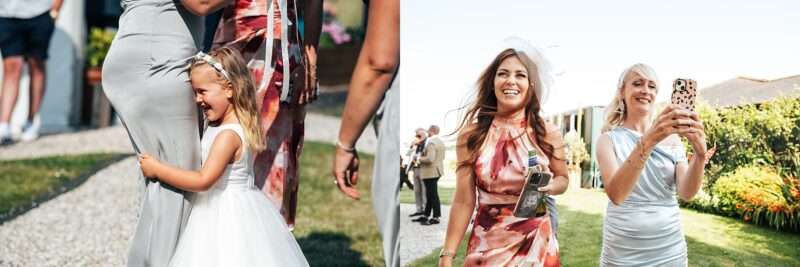 "Outdoor summer wedding at The Boundary in Essex with relaxed and happy bride and groom captured in a natural documentary style, perfect for anxious or nervous couples seeking authentic and beautiful wedding photography."