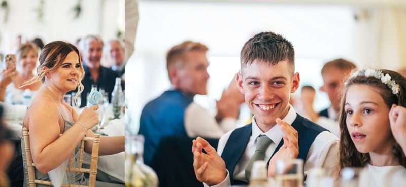 "Outdoor summer wedding at The Boundary in Essex with relaxed and happy bride and groom captured in a natural documentary style, perfect for anxious or nervous couples seeking authentic and beautiful wedding photography."