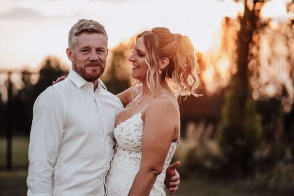 "Outdoor summer wedding at The Boundary in Essex with relaxed and happy bride and groom captured in a natural documentary style, perfect for anxious or nervous couples seeking authentic and beautiful wedding photography."