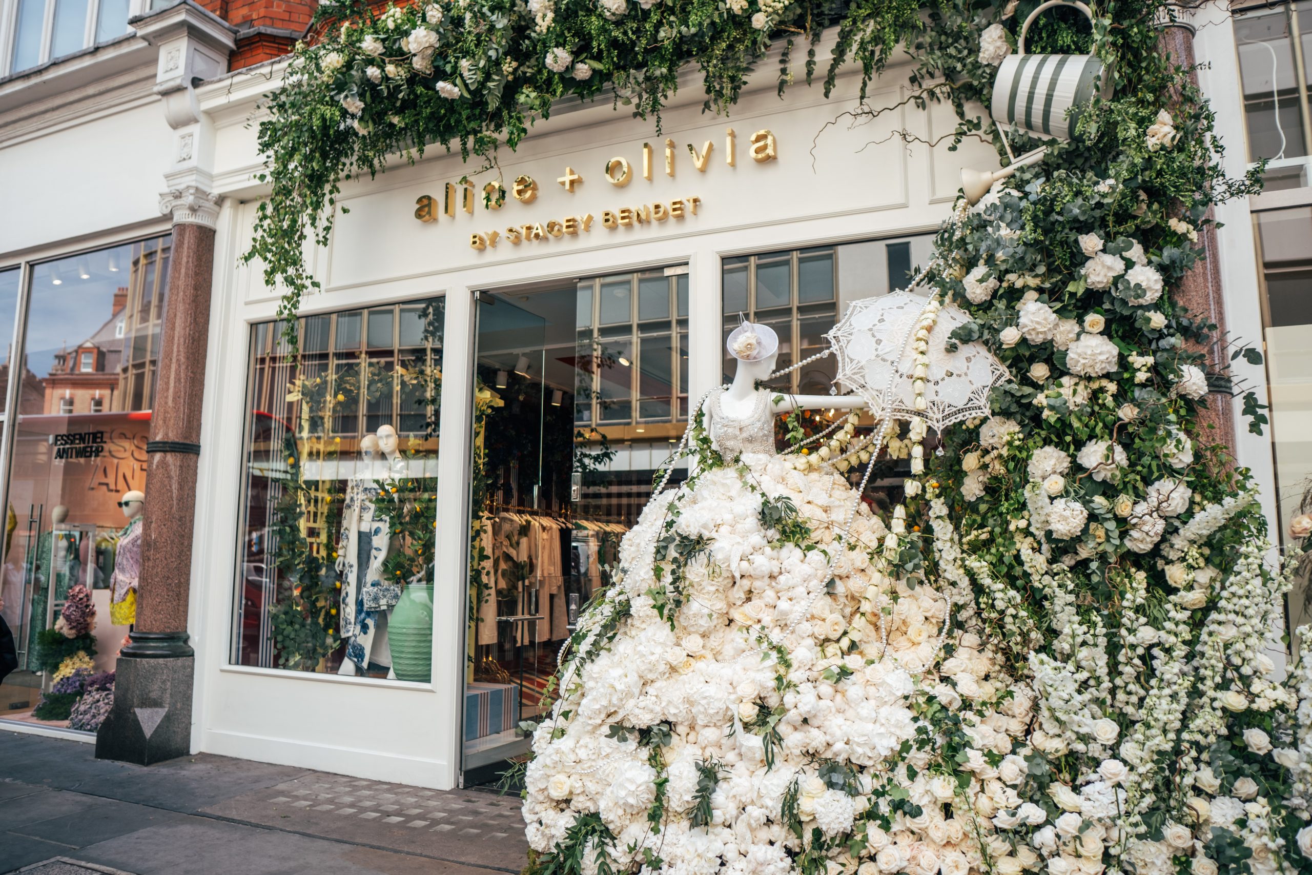Essex Branding, Content and Head Shot photographer for Alice & Olivia boutique Chelsea Flower Show