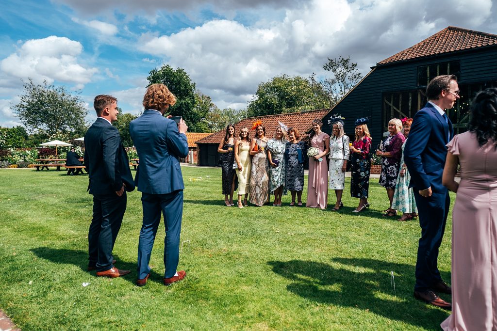 Pastel pinks for an intimate summer wedding at Blake Hall recommended Essex Wedding Photographer